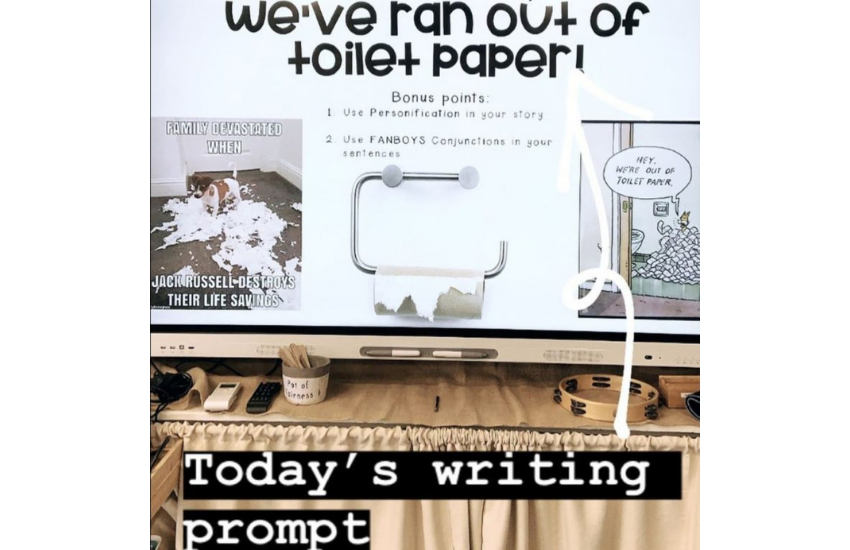 Writing Prompt: 'We've run out of toilet paper!'