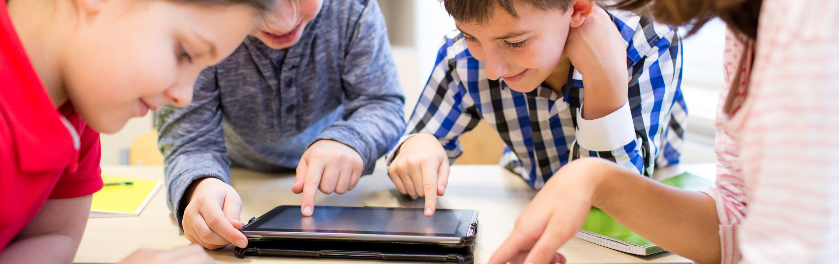 Teacher and Students with Tablets