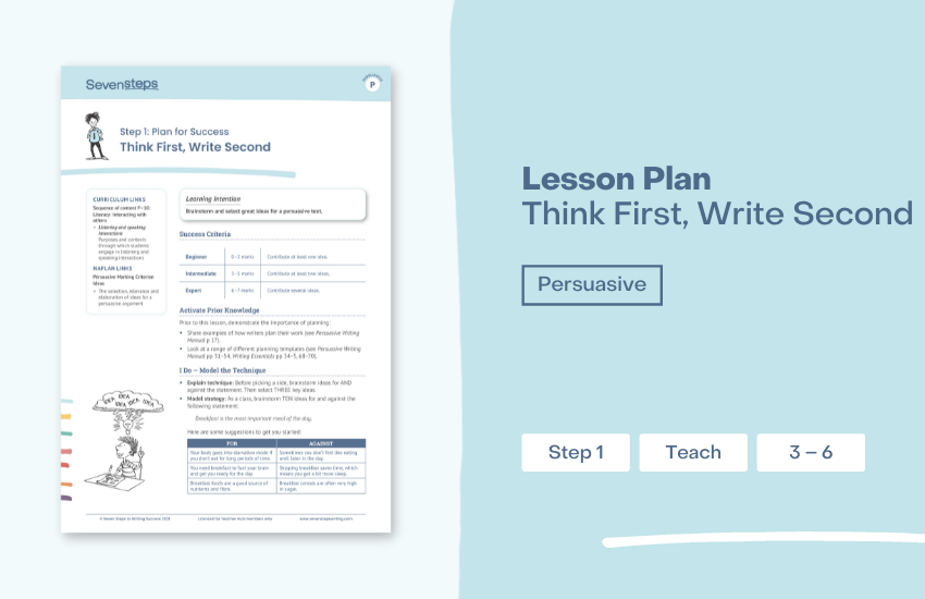 persuasive writing plan template