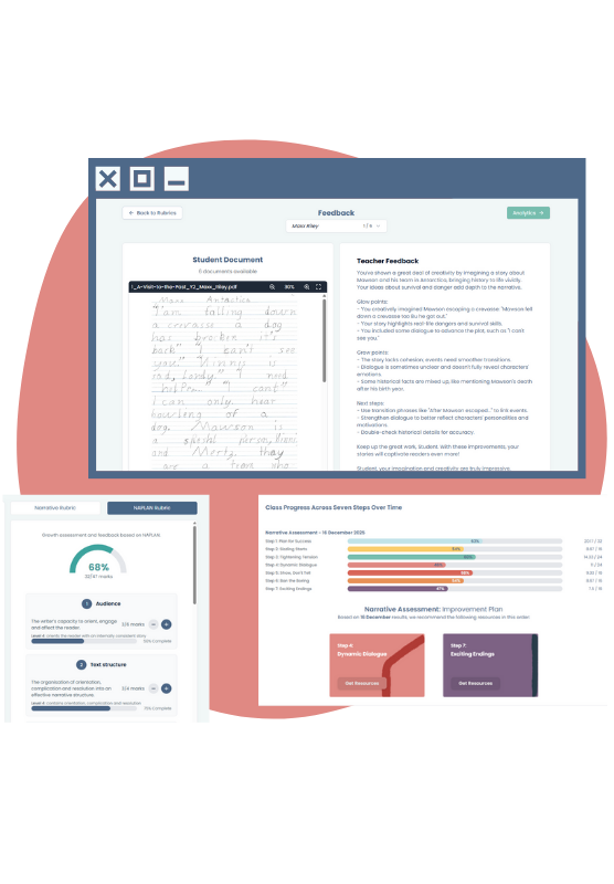 AI-powered assessment tool dashboard