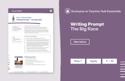 Writing Prompt: The Big Race - Exclusive to Teacher Hub Essentials