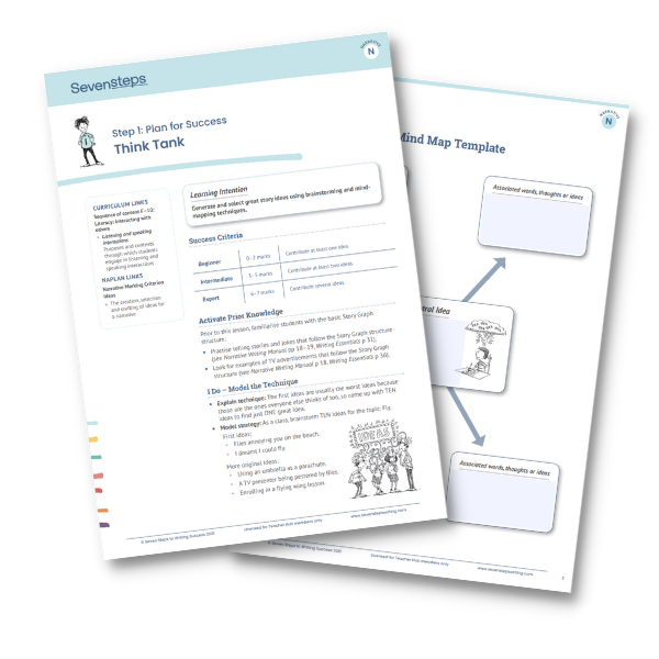Free writing resources for teachers