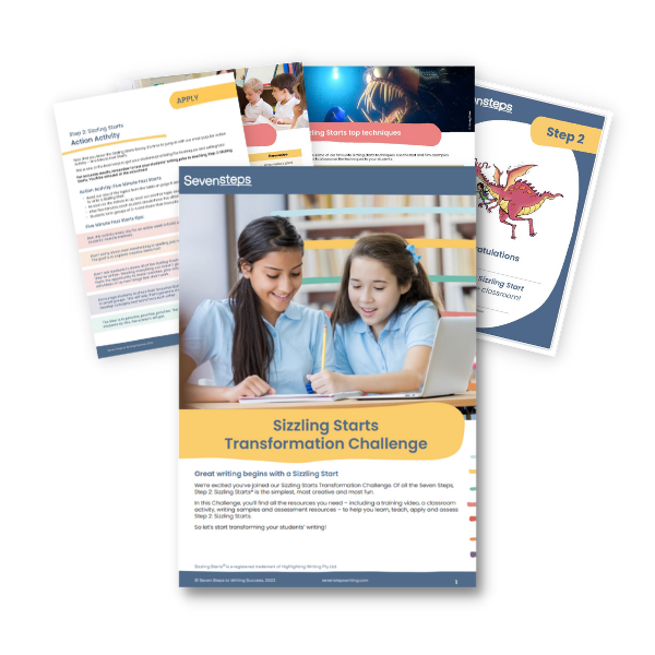 Free writing resources for teachers