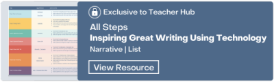 Click for 'Inspiring Great Writing Using Technology'