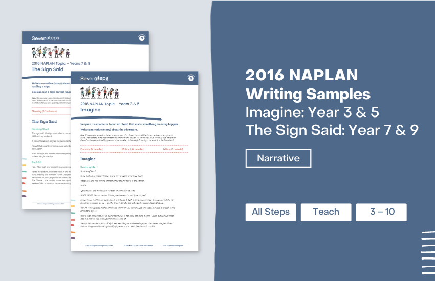 NAPLAN writing samples 2016