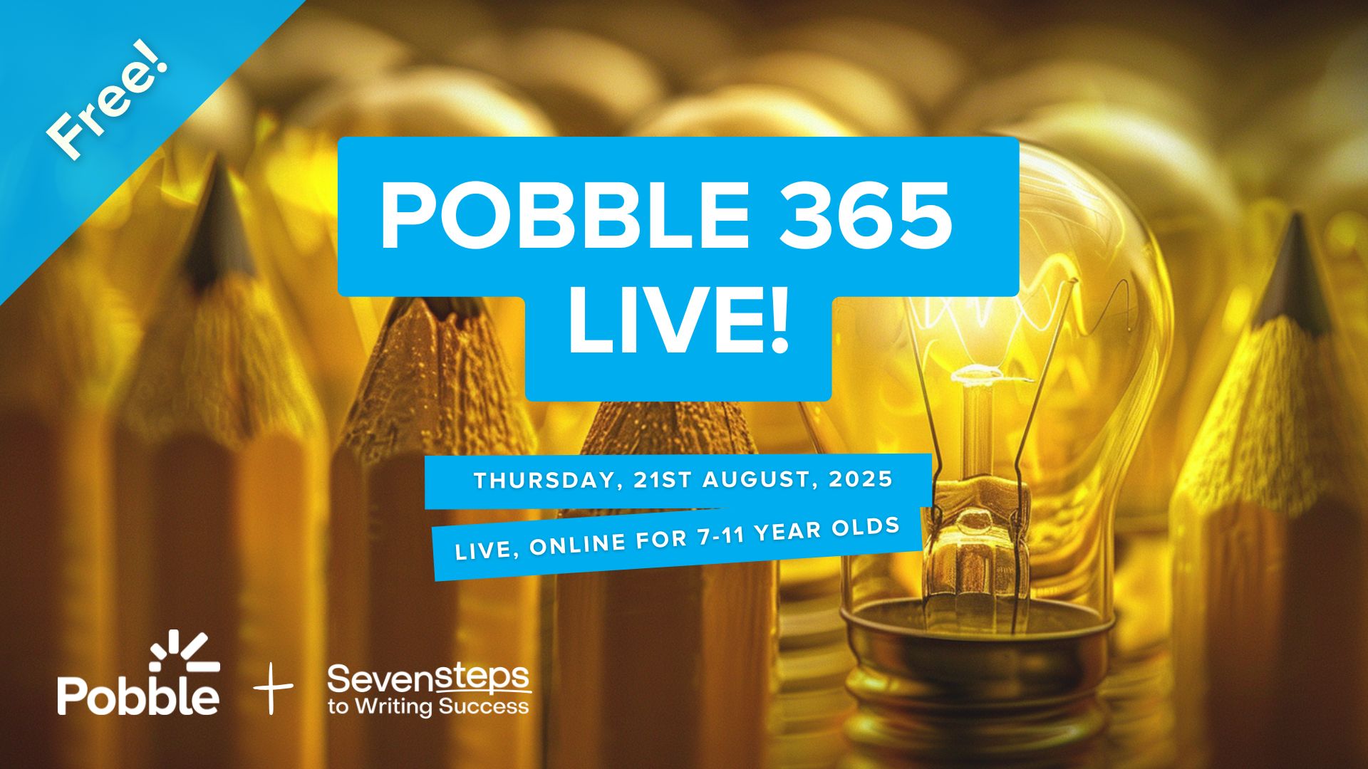 Book week live lesson with Pobble and Seven Steps - Thursday 21 August 2025
